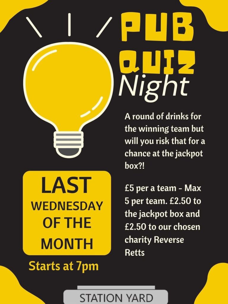 Monthly Pub Quiz @ Station Yard