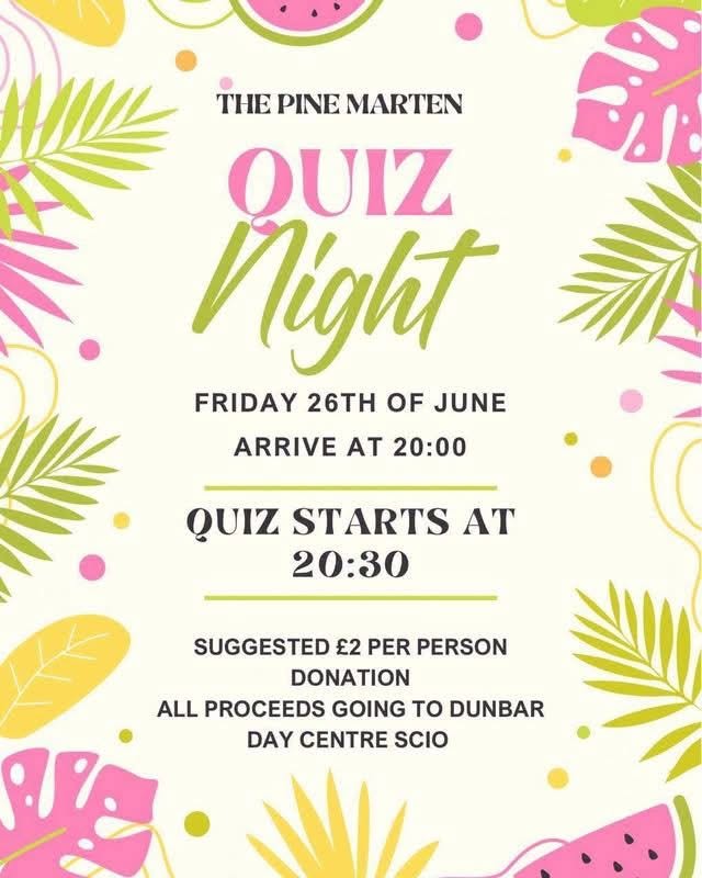 Quiz Night Fundraiser @ Pine Marten